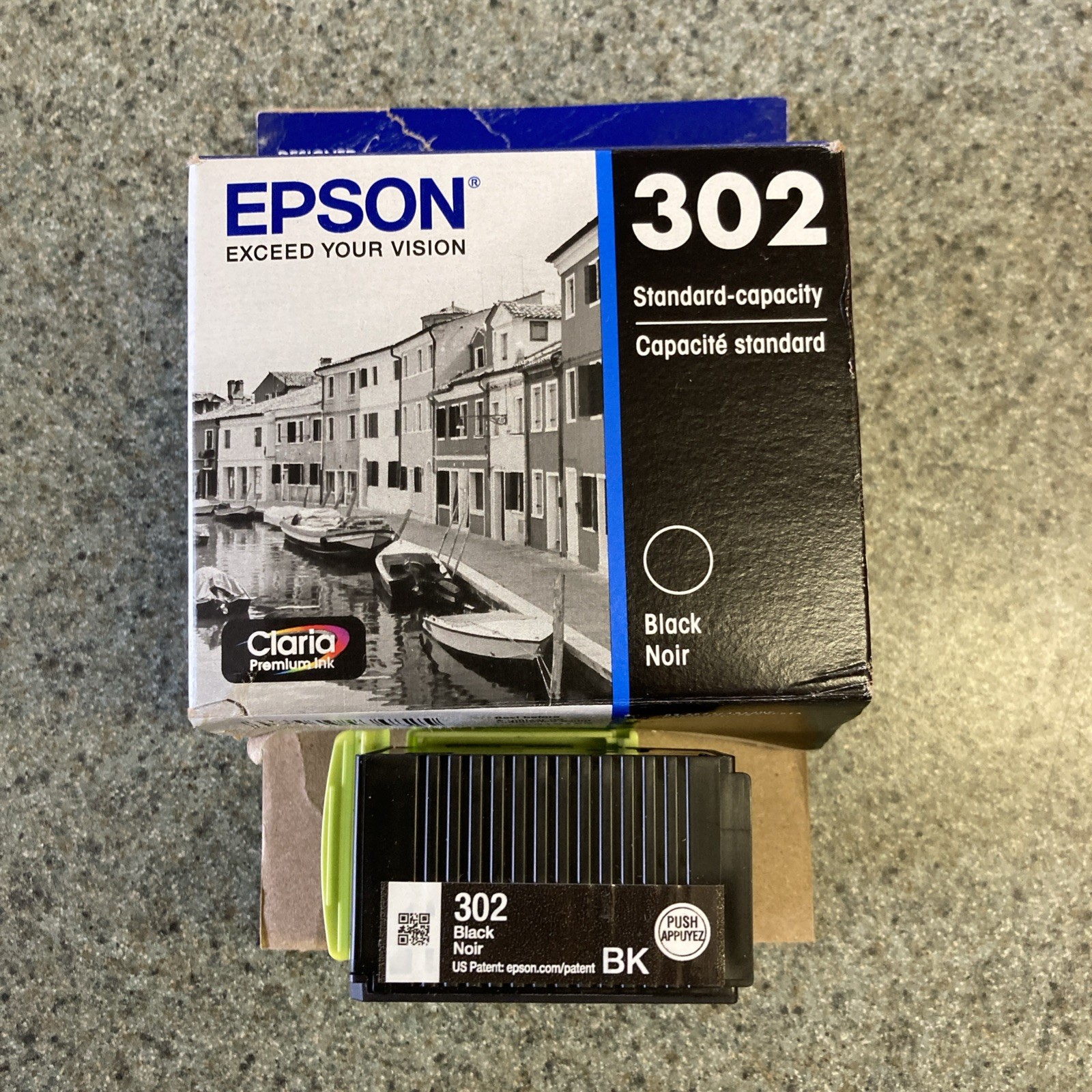 EMPTY For Parts Genuine Epson 302 Standard Capacity Ink Cartridge
