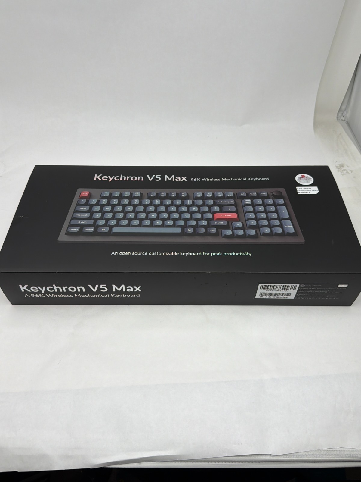 Keychron V5 Max 96% Custom Wireless RGB Mechanical Keyboard with Programmable