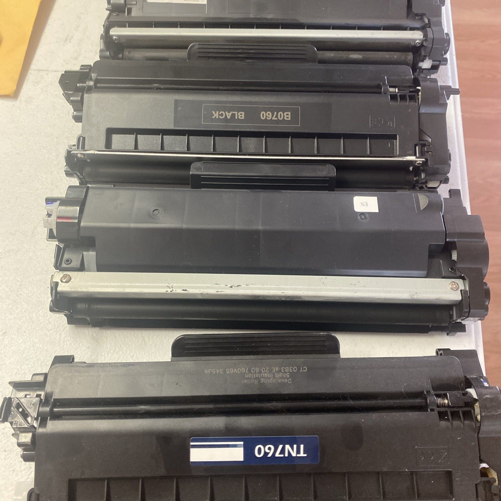 4 Empty Toner Cartridges For Refill and resused