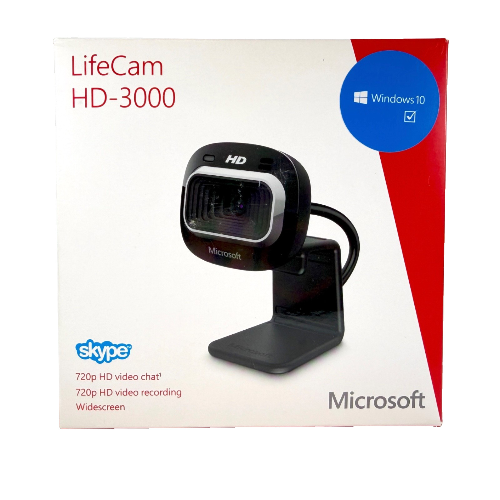 Microsoft LifeCam HD-3000 Model 1492 | 720p HD Video Chat Wide Screen NIB SEALED