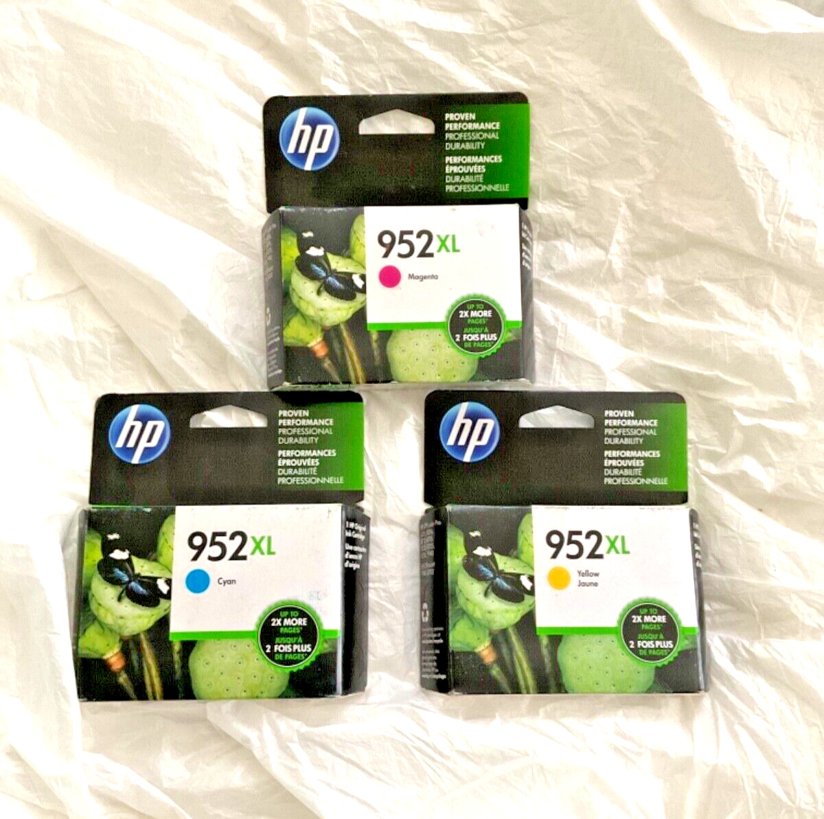 HP 952 XL Cyan/Magenta/Yellow  Ink Cartridges 3 Pack