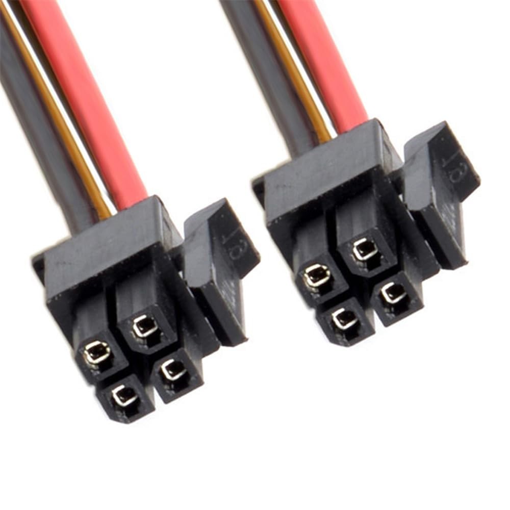xiwai ATX Power Cable for Molex Micro Fit Connector 4Pin Male to 4-pin Male Powe