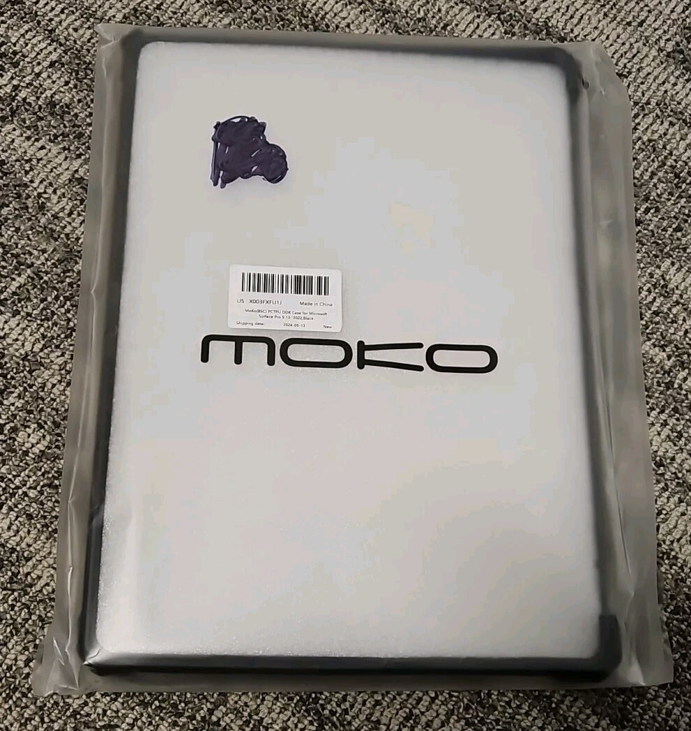 MoKo Case Fit Microsoft Surface Pro 9, 10 & 11 - 13" 2022 Black