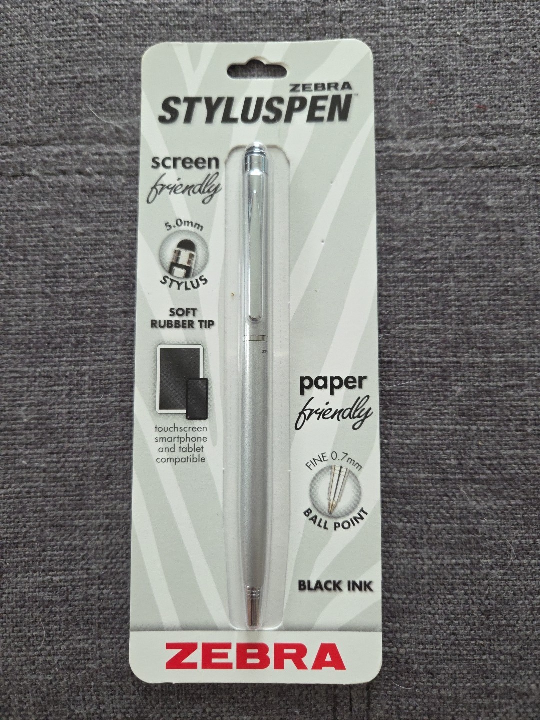 Zebra Styluspen 5.0 Stylus 0.7 Black Ball Point Refillable
