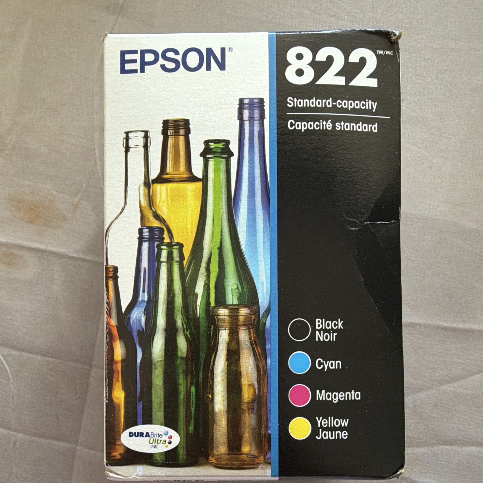Epson 822 Genuine/Original Standard Capacity Ink 4-Pack BK/C/M/Y WF-3820