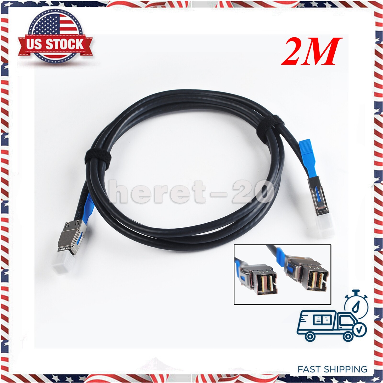 2M External HD Mini SAS SFF 8644 to SAS SFF 8644 Data Server Raid Cable 0GYK61