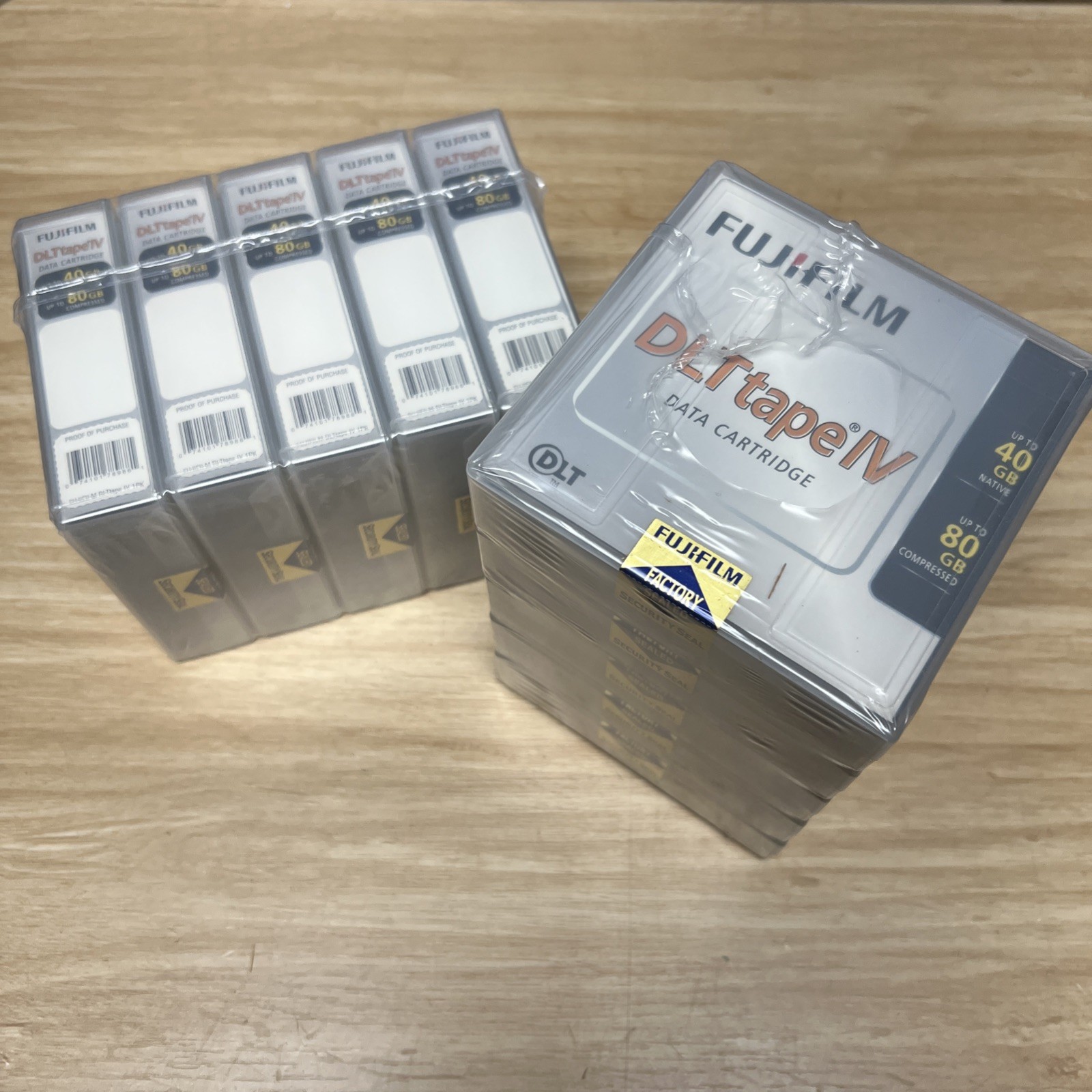 Lot of 10 FUJIFILM DLT Tape IV Data Cartridge 40/80GB |Sealed| 2 Packs of 5 DLT4