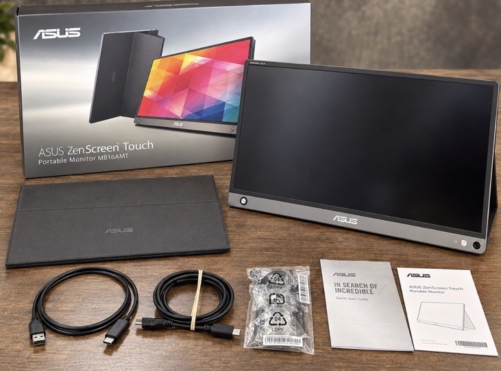 ASUS ZenScreen  MB16AMT 15.6 FHD Portable HDMI Monitor Touch Screen
