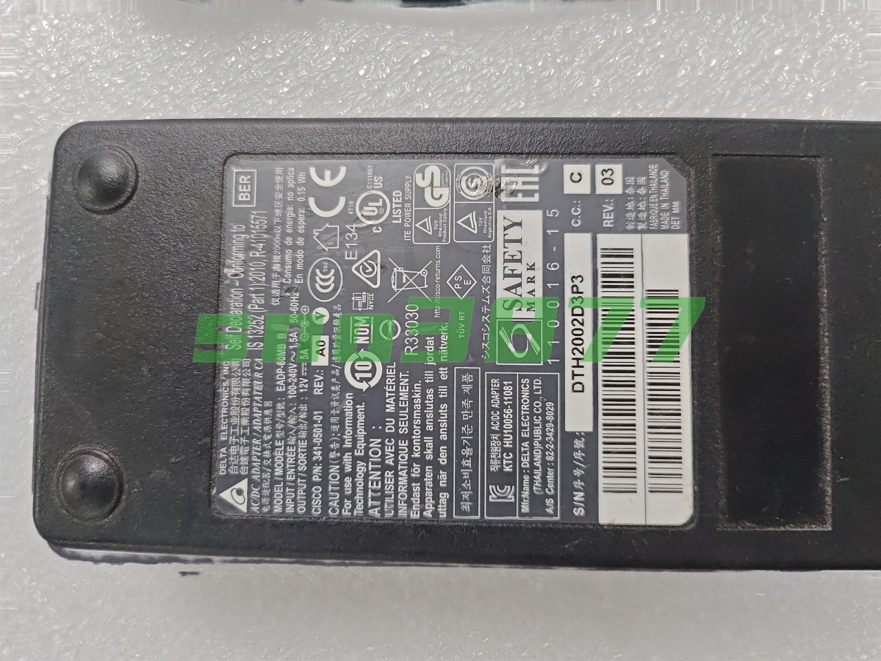 1PCS Delta EADP-60MB B 341-0501-01 12v 5A Power Supply Adapter Charger