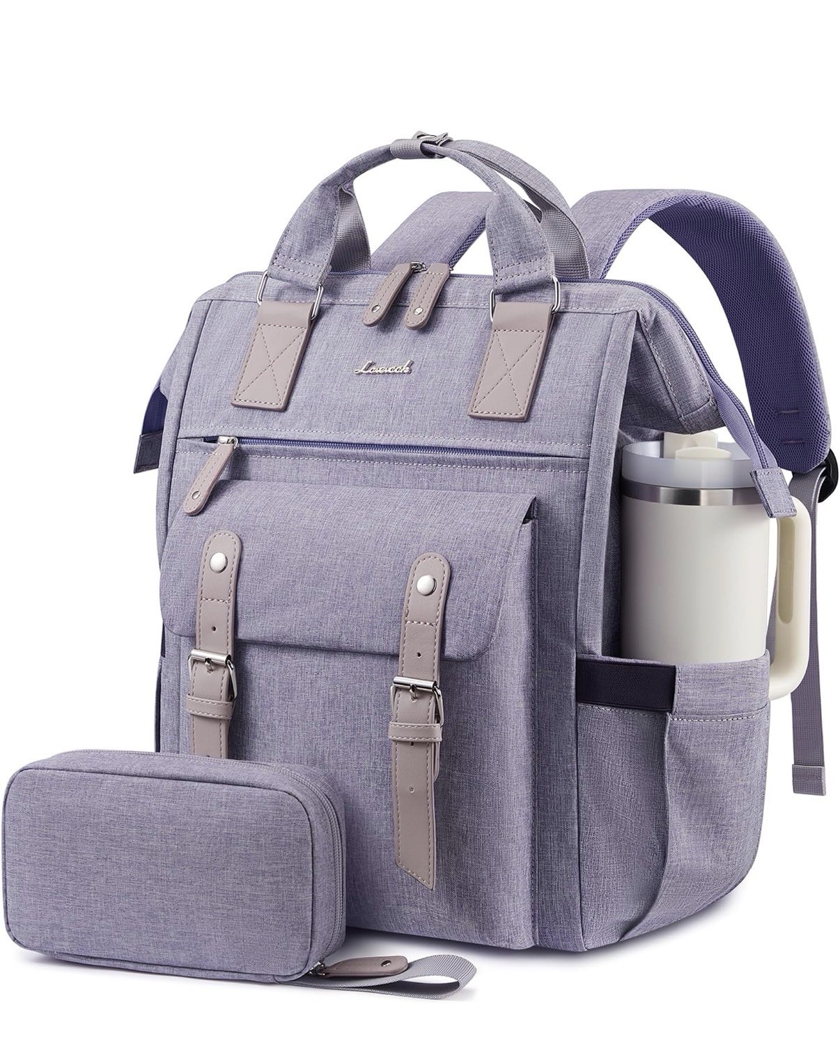 LOVEVOOK Laptop Backpack for Women, 15.6 inch  Lilac Purple