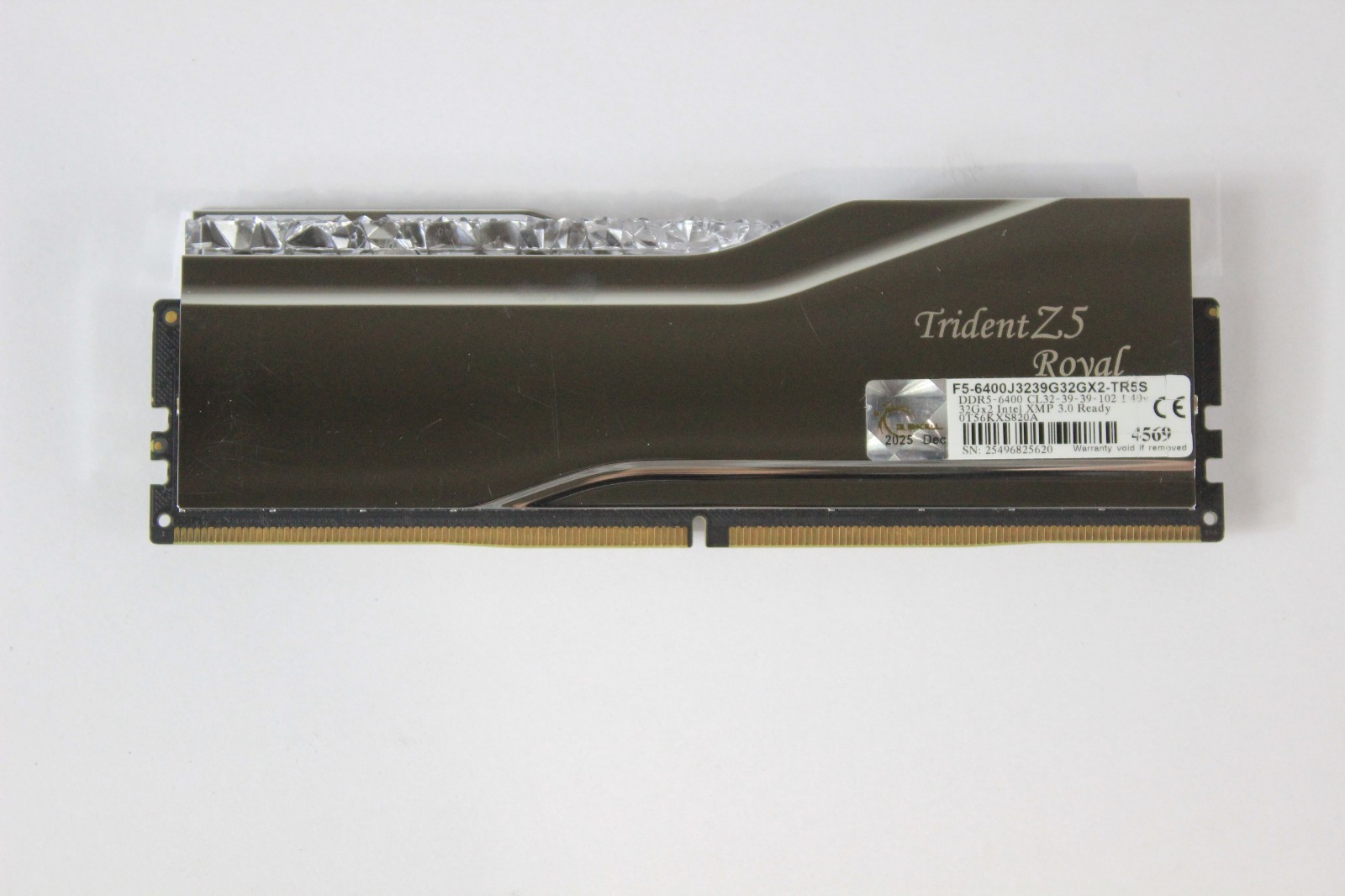 G.SKILL Trident Z5 Royal 32GB (1x32GB) DDR5 RAM F5-6400J3239G32GX2-TR5S