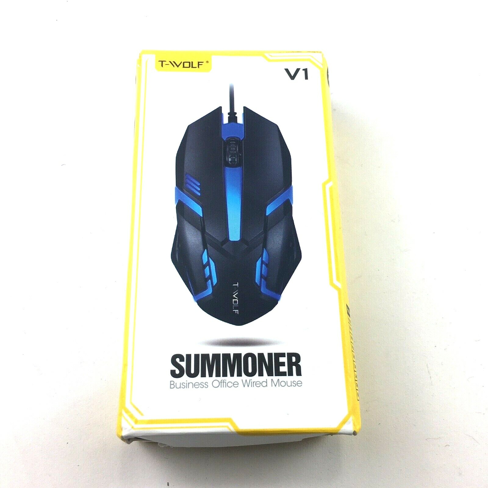 T-WOLF V1 Summoner Business Office Wired Rainbow Glow Mouse A2