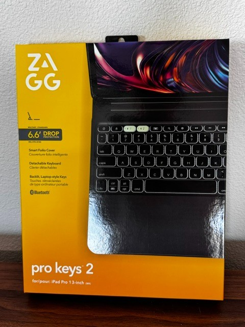 ZAGG Folio Cover Pro Keys 2 for iPad Pro 13-inch (M4) - BRAND NEW