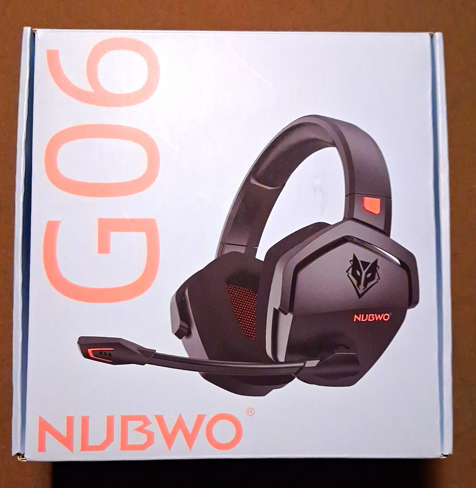 NUBWO G06 Wired Gaming Headset Over-Ear Boom Mic Black/Red 3.5mm 7ft