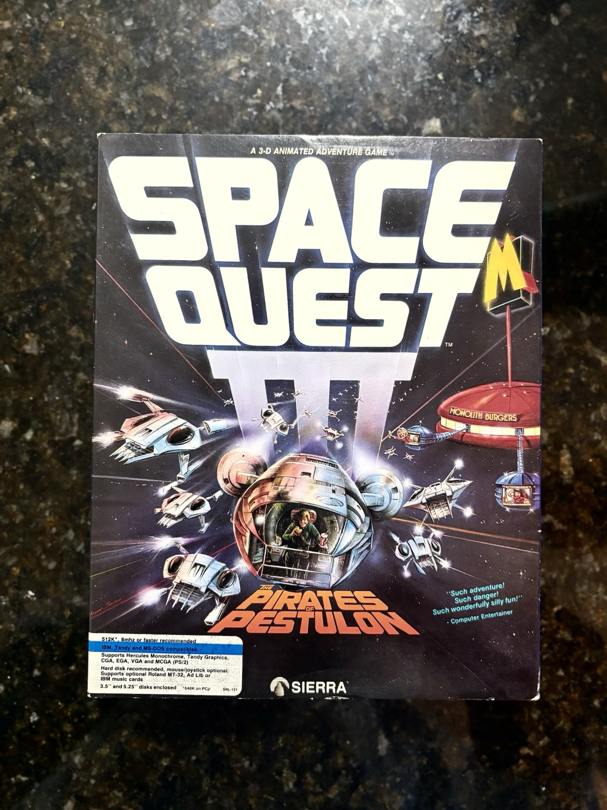 *Extremely Rare* 1989 Original SIERRA PC Game - SPACE QUEST III