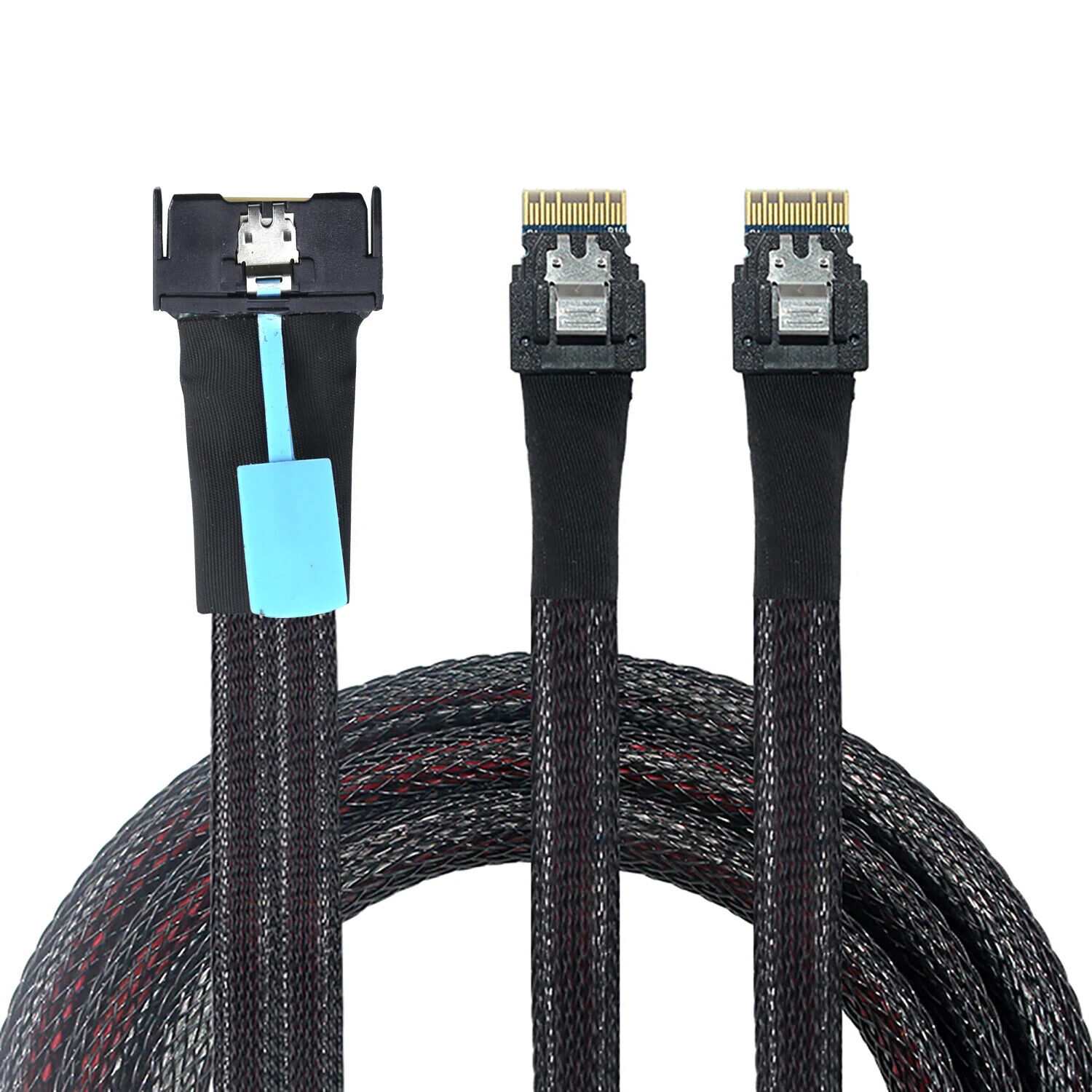 PCIE Gen5.0 Slimline SAS MCIO 8X 74P to dual 2XSFF-8654 4i server Adapter cables