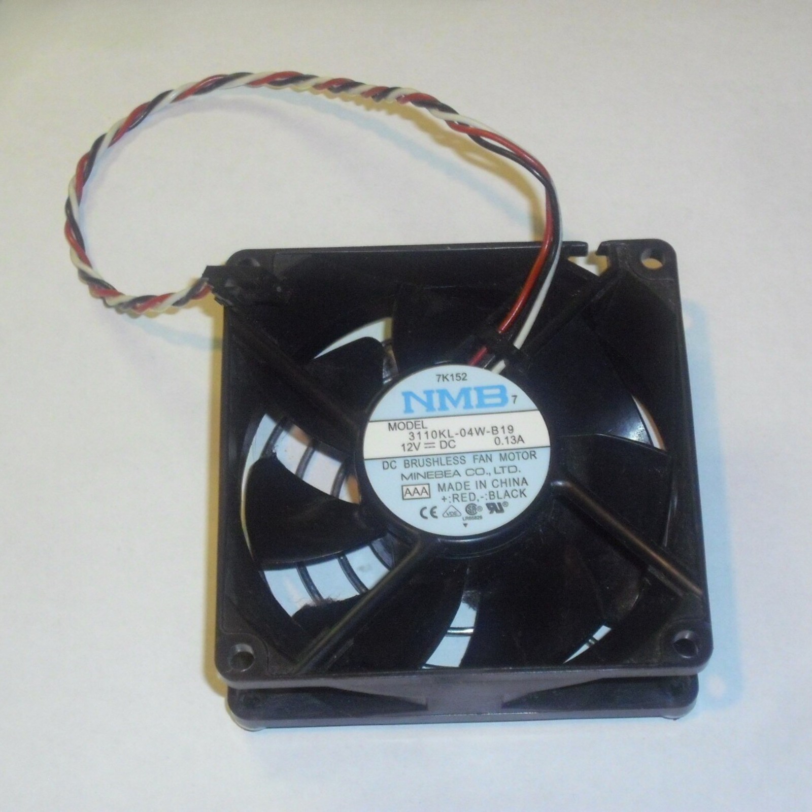 10pcs NMB Minebea 80mm12V DC 0.13A Cooling Fan 3110KL-04W-B19 27.4cfm no shell