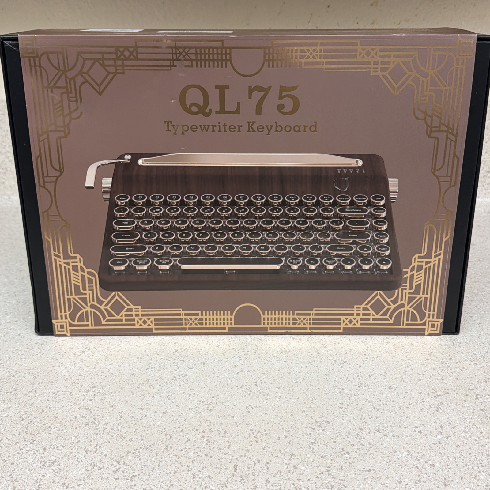 YUNZII QL75 Wireless Typewriter Retro Mechanical Keyboard,See Description