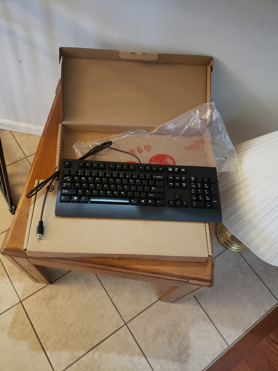 Two Qty 2 New Lenovo Wired USB Keyboard Gen 2 KBBH21 Black