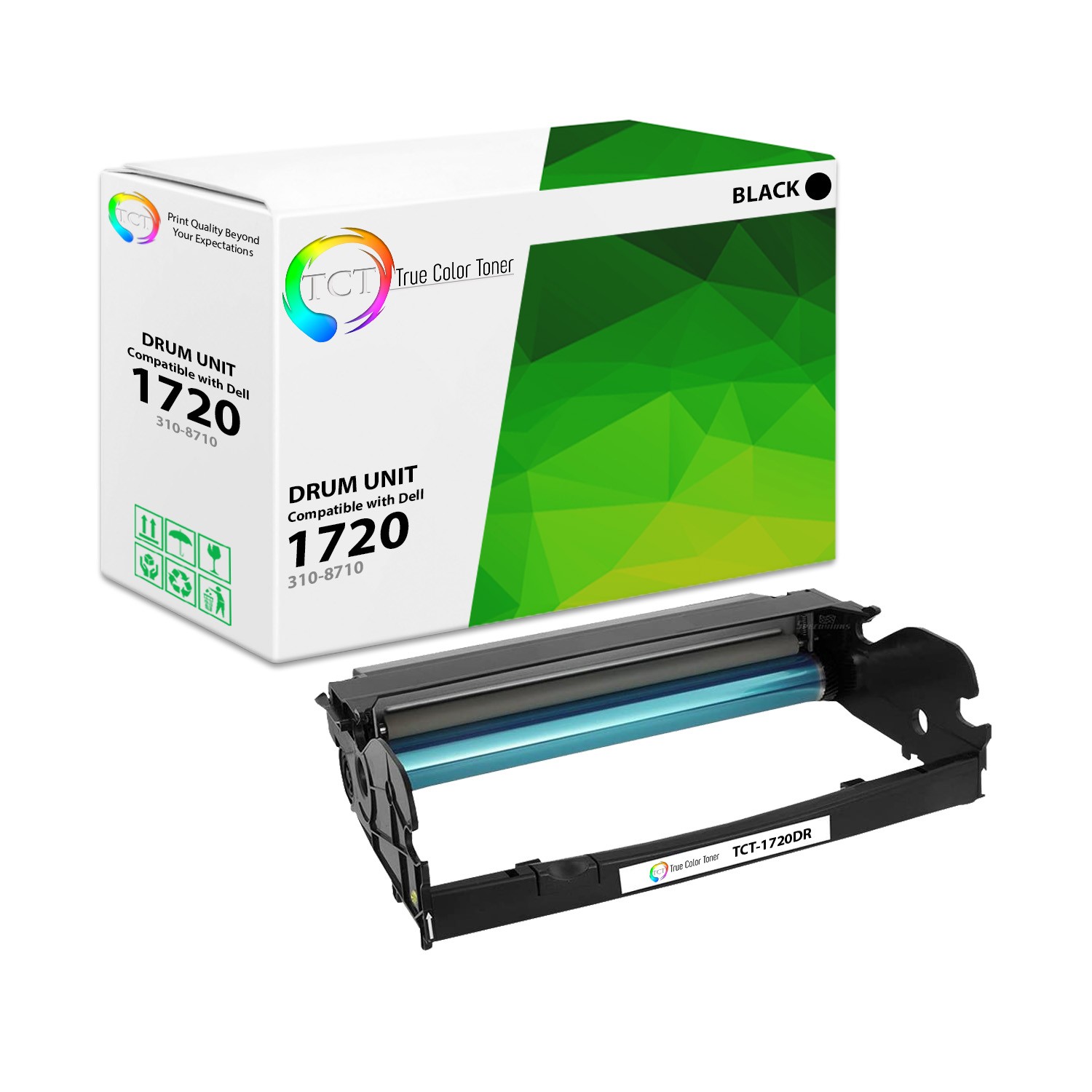 TCT 1720DR 310-871 310-8703 Compatible for Dell 1720 1720N Drum Unit