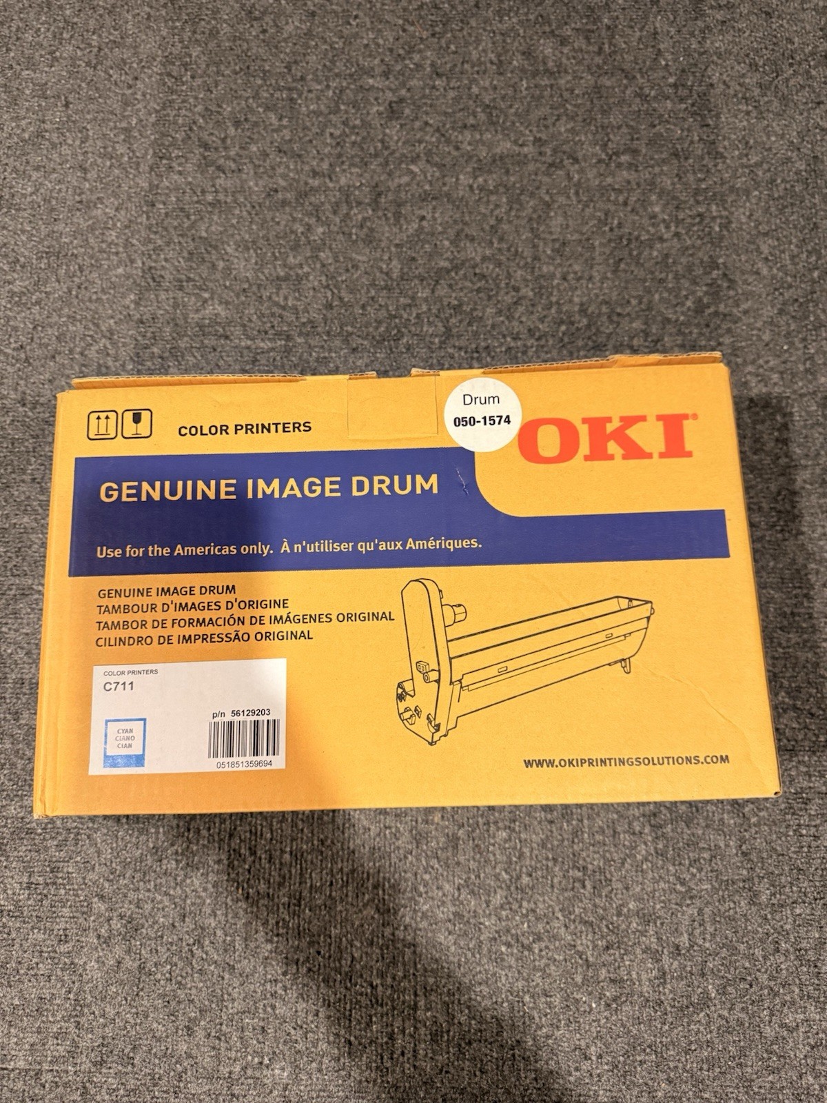 Genuine OKI C711 Cyan Image Drum 050-1574