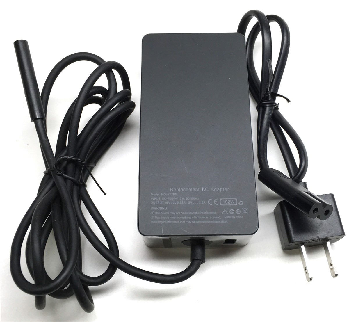 Wall Charger AC Power Adapter 1798 102W for Microsoft Surface Pro Book i7 Tablet