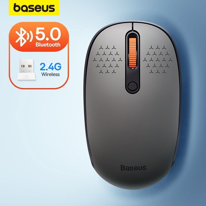 Baseus Mouse Bluetooth Wireless 1600DPI 2.4GHz Silent Mouse with USB Nano USB