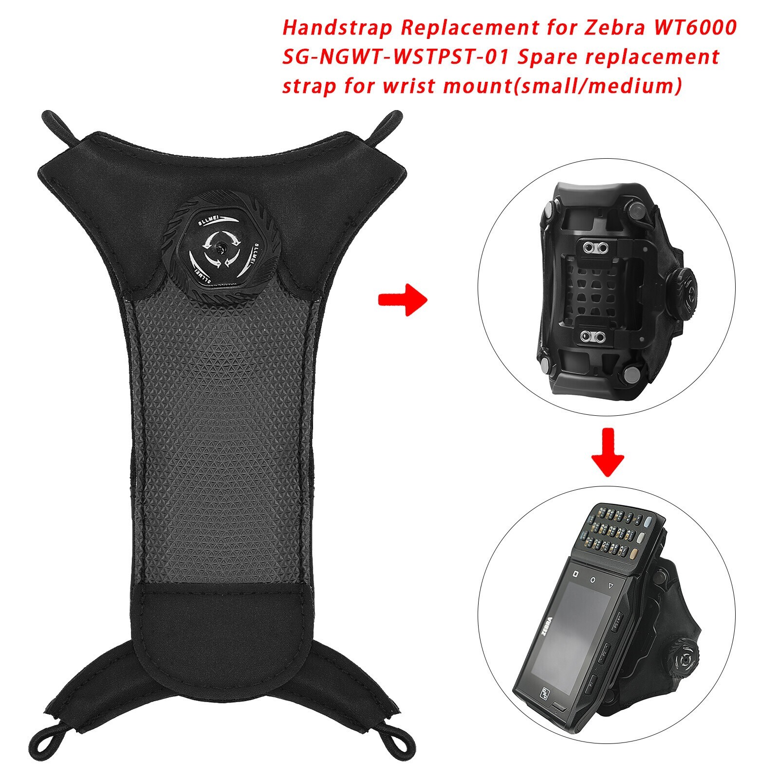 Wrist Handstrap Replacement for Zebra WT6000 Scanner SG-NGWT-WSTPST-01