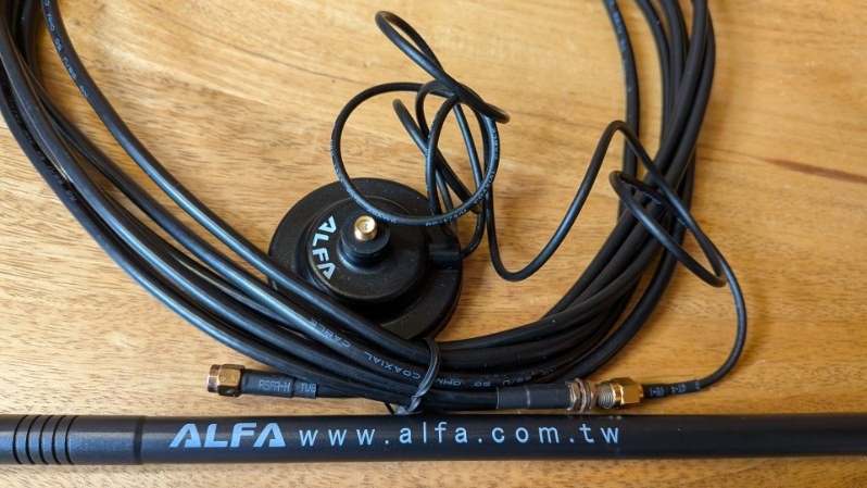 Alfa ARS-N19M 2.4GHz 9dBi Wifi Antenna Extender + Magnetic Base + 20 feet cable