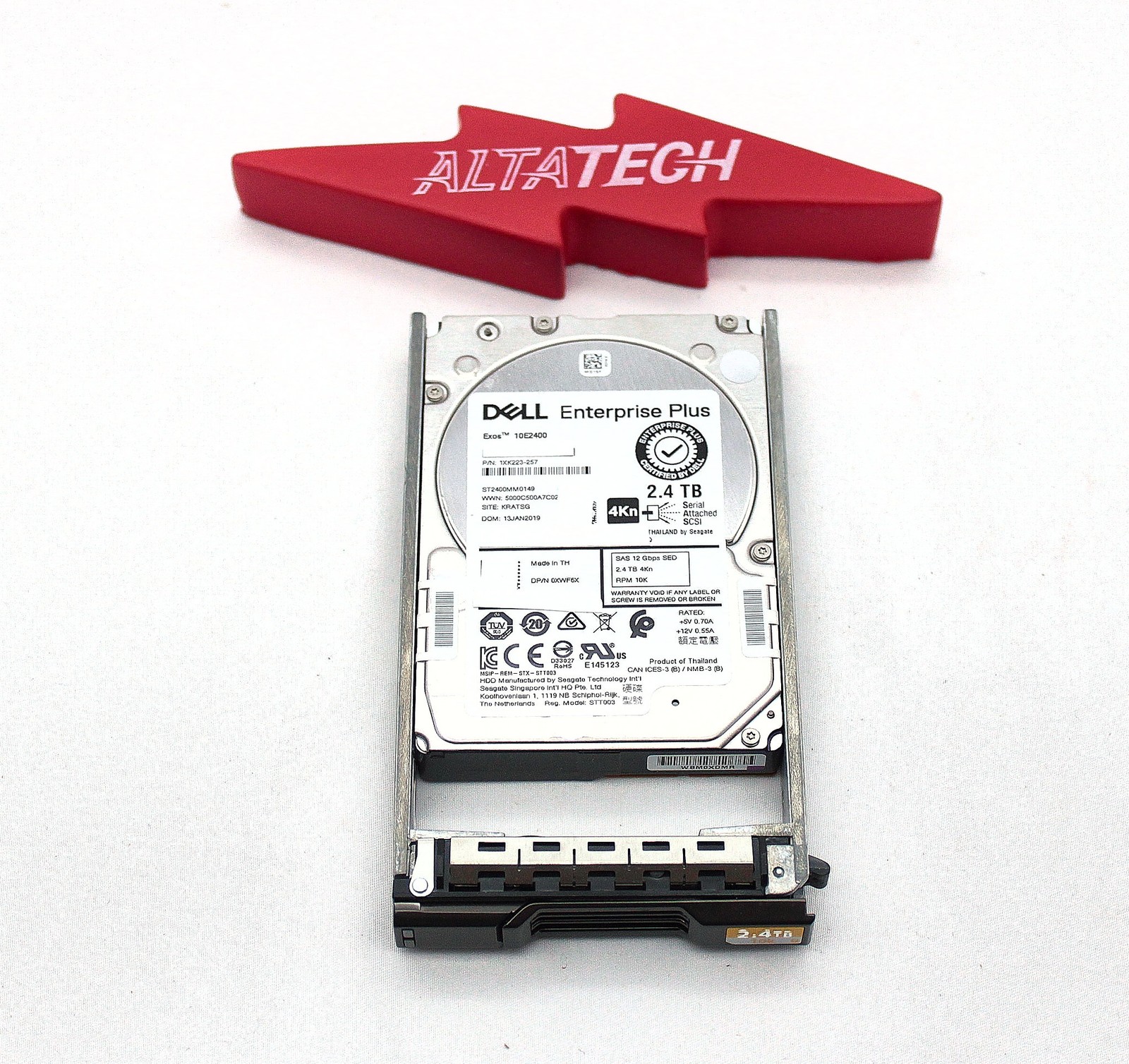 Dell XWF6X-CML 2.4TB 10K SAS 2.5 12G SED FIPS **ENT LVL / EFW-SF19**