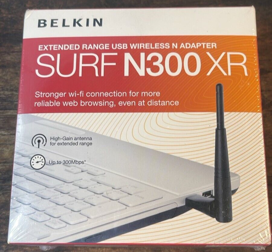 Belkin Surf N300 XR Wireless USB Adapter Brand new 