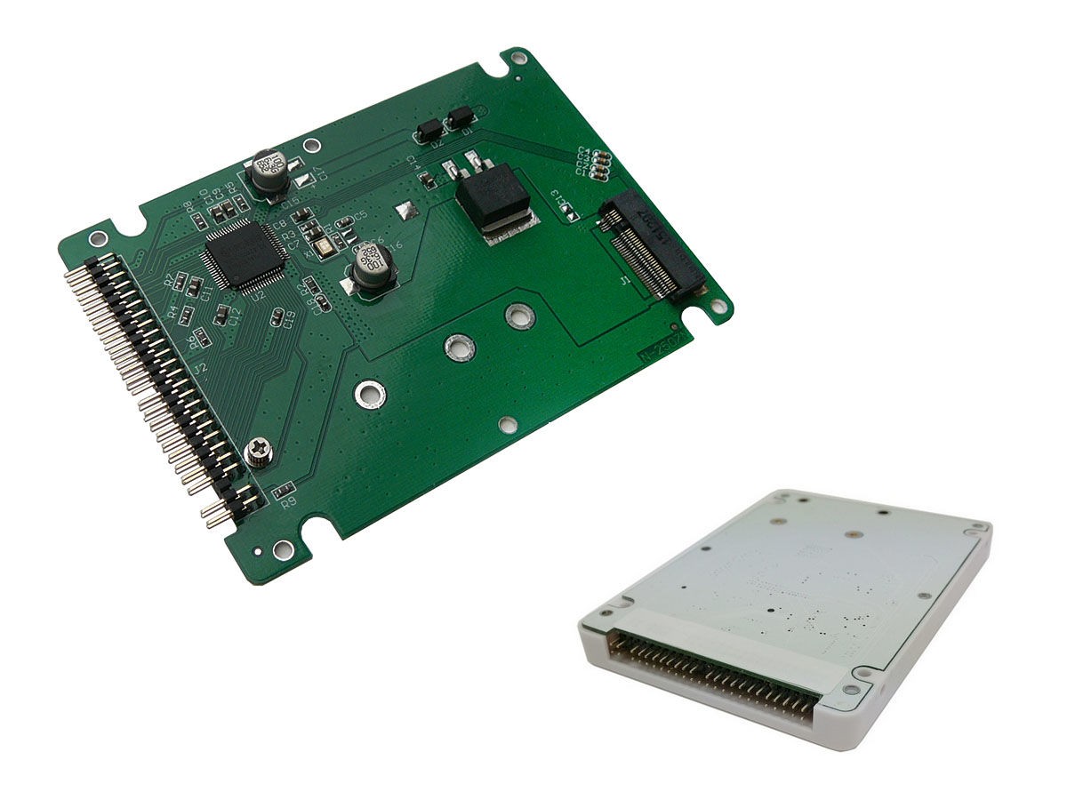 KALEA-INFORMATIQUE M2 M.2 NGFF Adapter To 44 Pin IDE 2.5"—With Protective Case