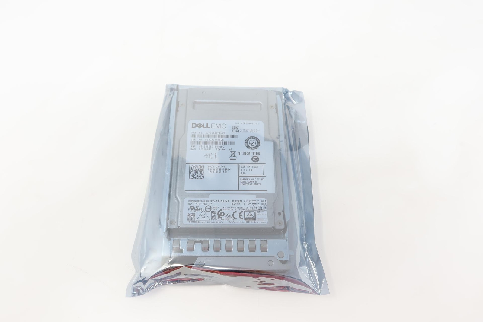 VRTN9 1.92TB SAS 2.5" 24G RI G14-G16 SSD SDFUSB5DHB02T KPM6XRUG1T92 0VRTN9