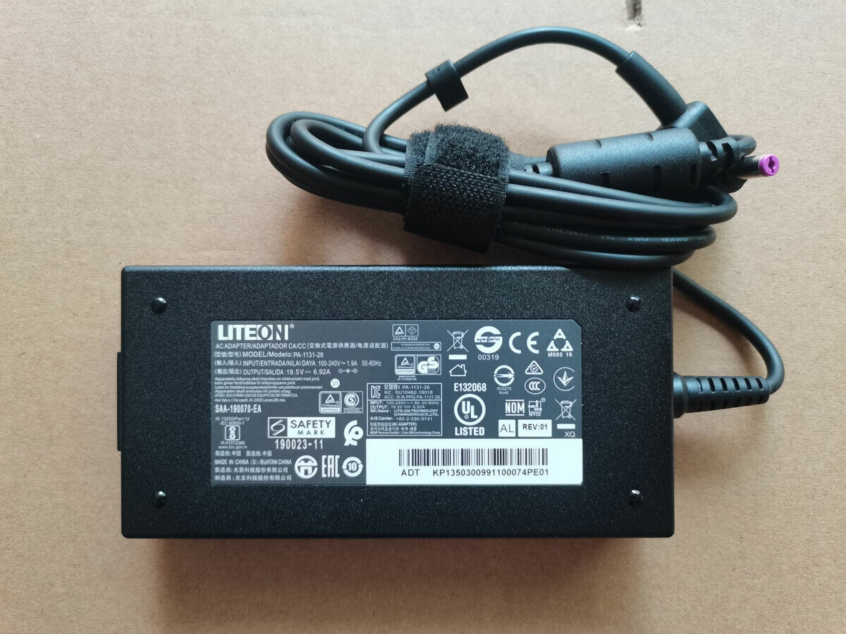 135W LITEON 19.5V 6.92A PA-1131-26 For ACER NITRO 5 AN515-56 NEW Genuine Adapter