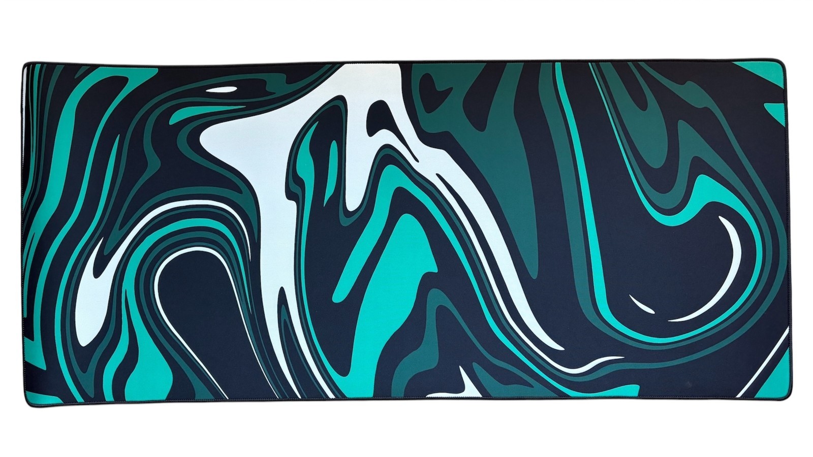 Extra Large Gaming Mouse Pad 35.5" x 15.5" Extended Desk Mat Blue Marble