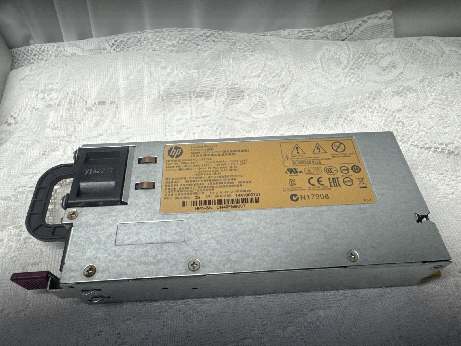 HP J9739A 165W Server Power Supply- 0957-2377
