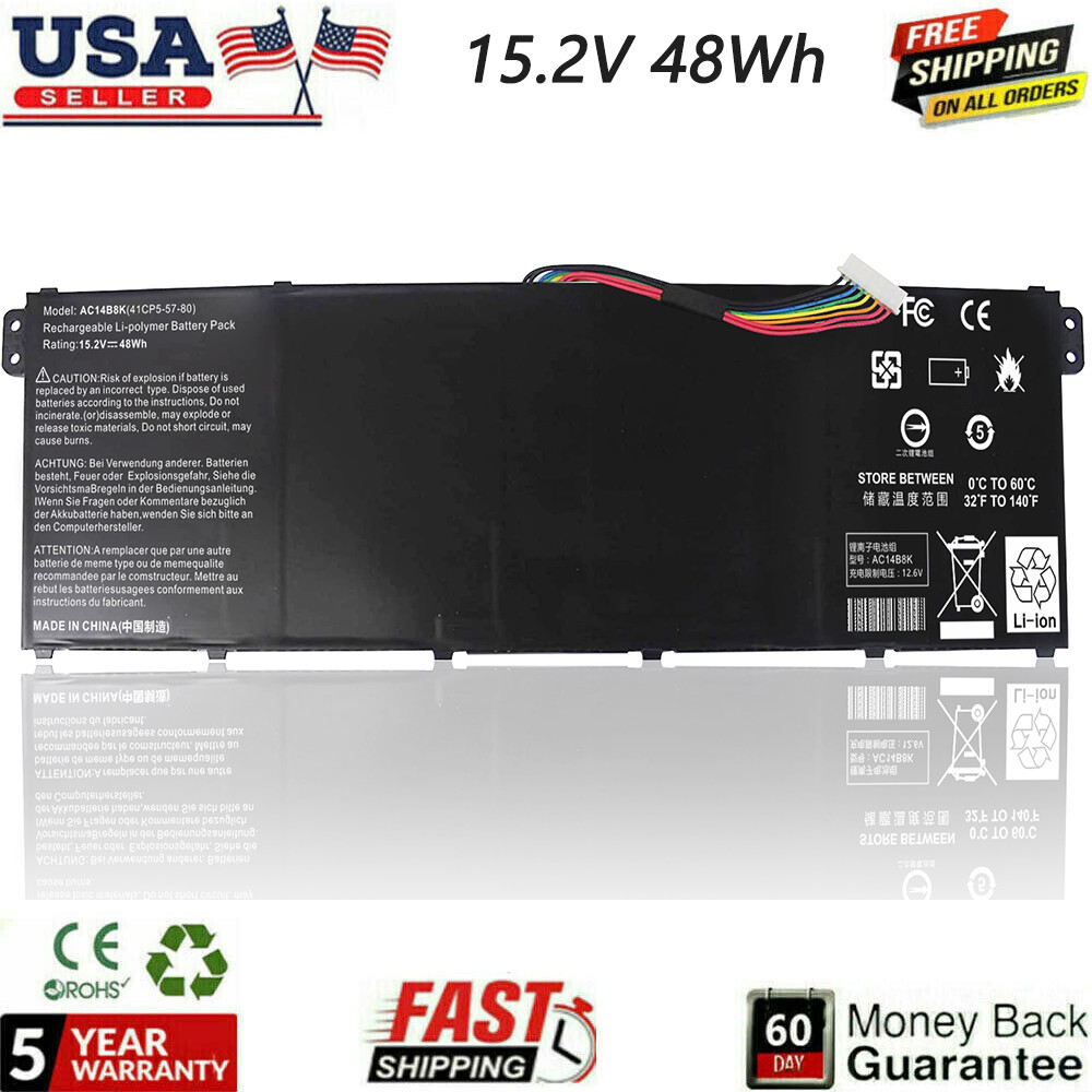 AC14B8K AC14B3K For Acer Nitro 5 AN515-51 AN515-52 AN515-53 Battery KT.0040G.006