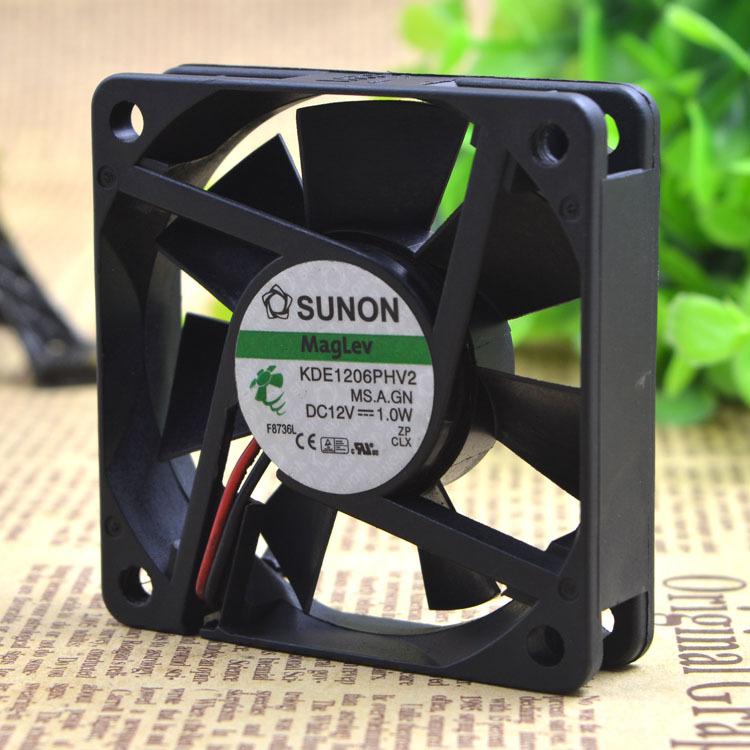 SUNON KDE1206PHV2 Fan 60*60*15mm 2pin 12V 1.0W 
