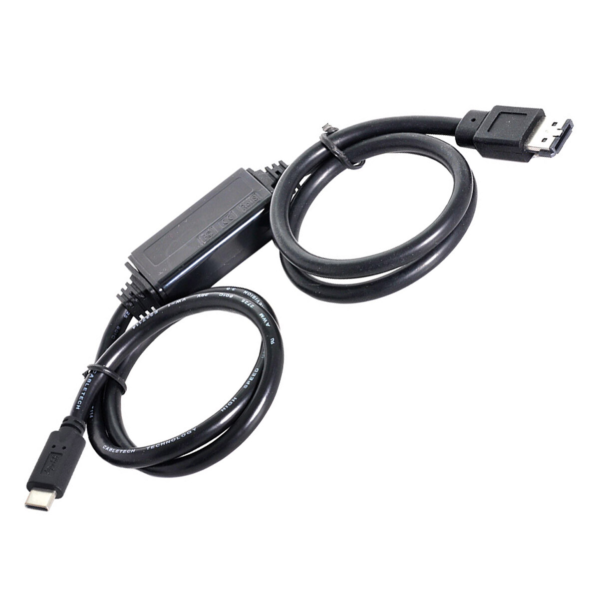 Cablecc USB-C Type-C to Power Over eSATA DC5V USB3.0 to  eSATAp Converter