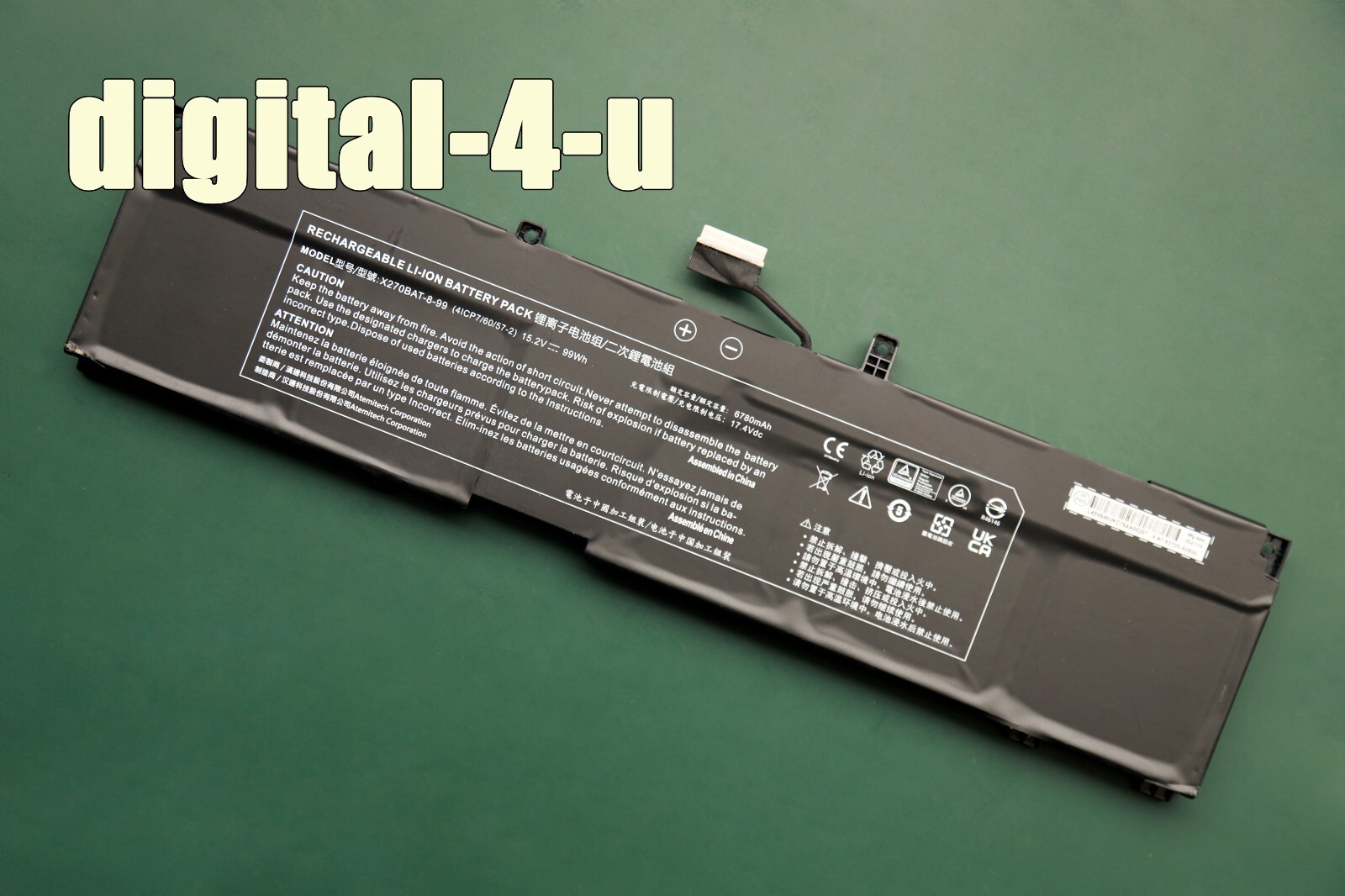 New Original X270BAT-8-99 Battery for Schenker Key 17 Pro Early 23 Raptor X17