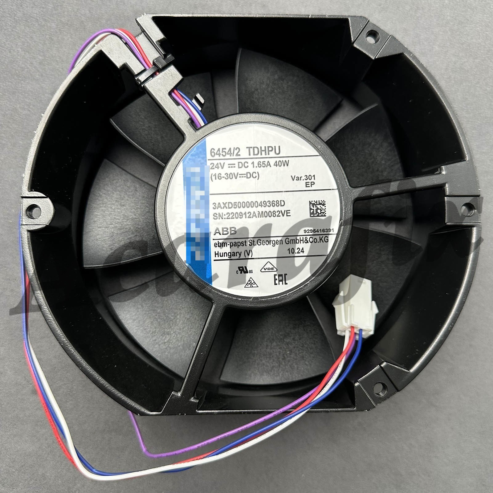 Brand New 24V Cooling Fan 6454/2TDHPU 3AXD50000049368D for Ebmpapst