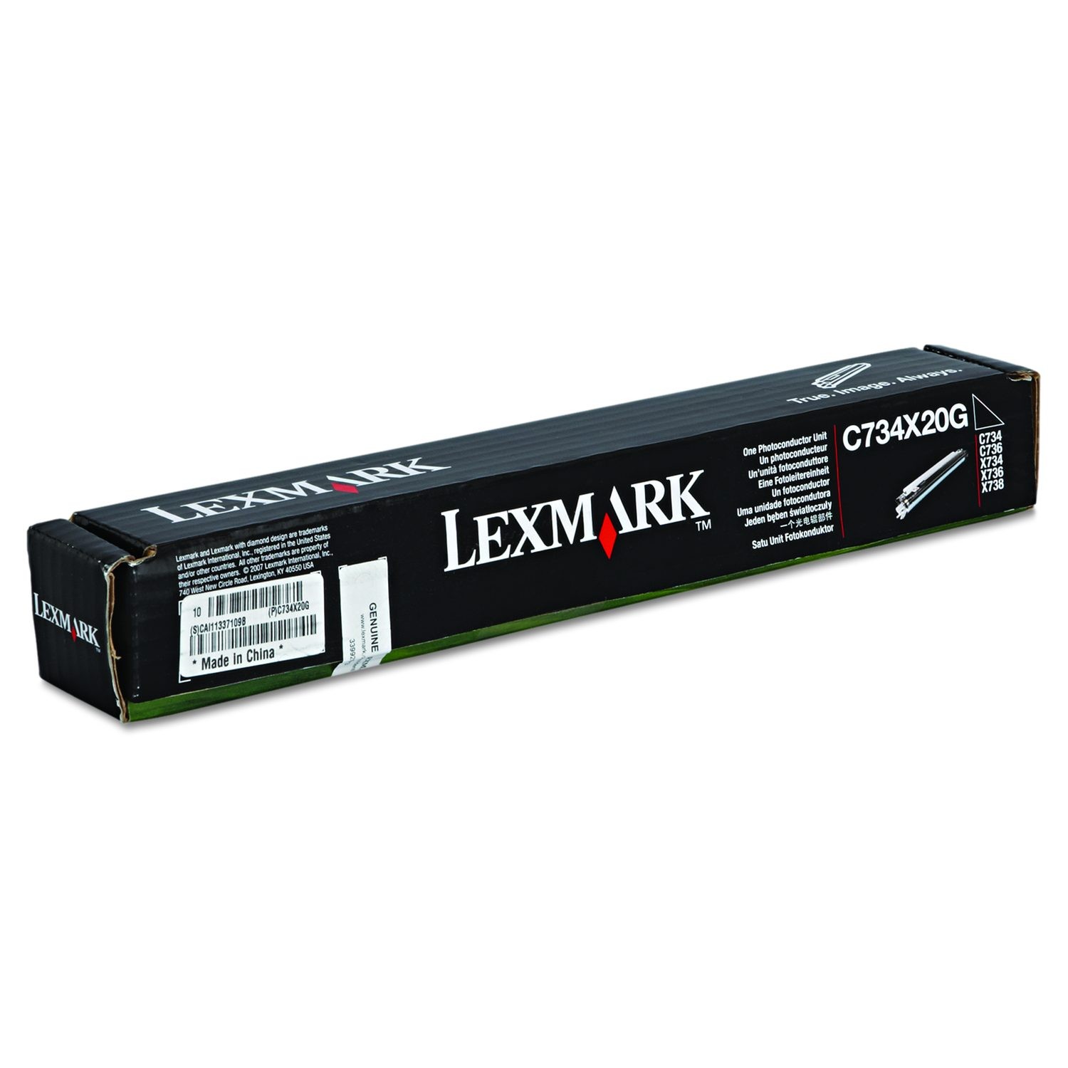 Lexmark Photoconductor Unit C734X20G Black 20,000 Page Yield