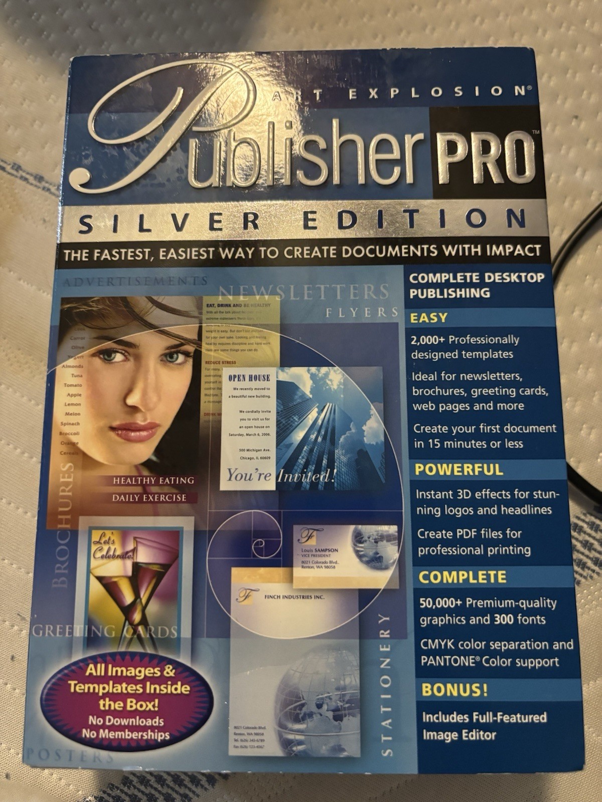 VTG Nova Art Explosion Publisher PRO Silver Edition PC Windows 98/XP/ME Complete