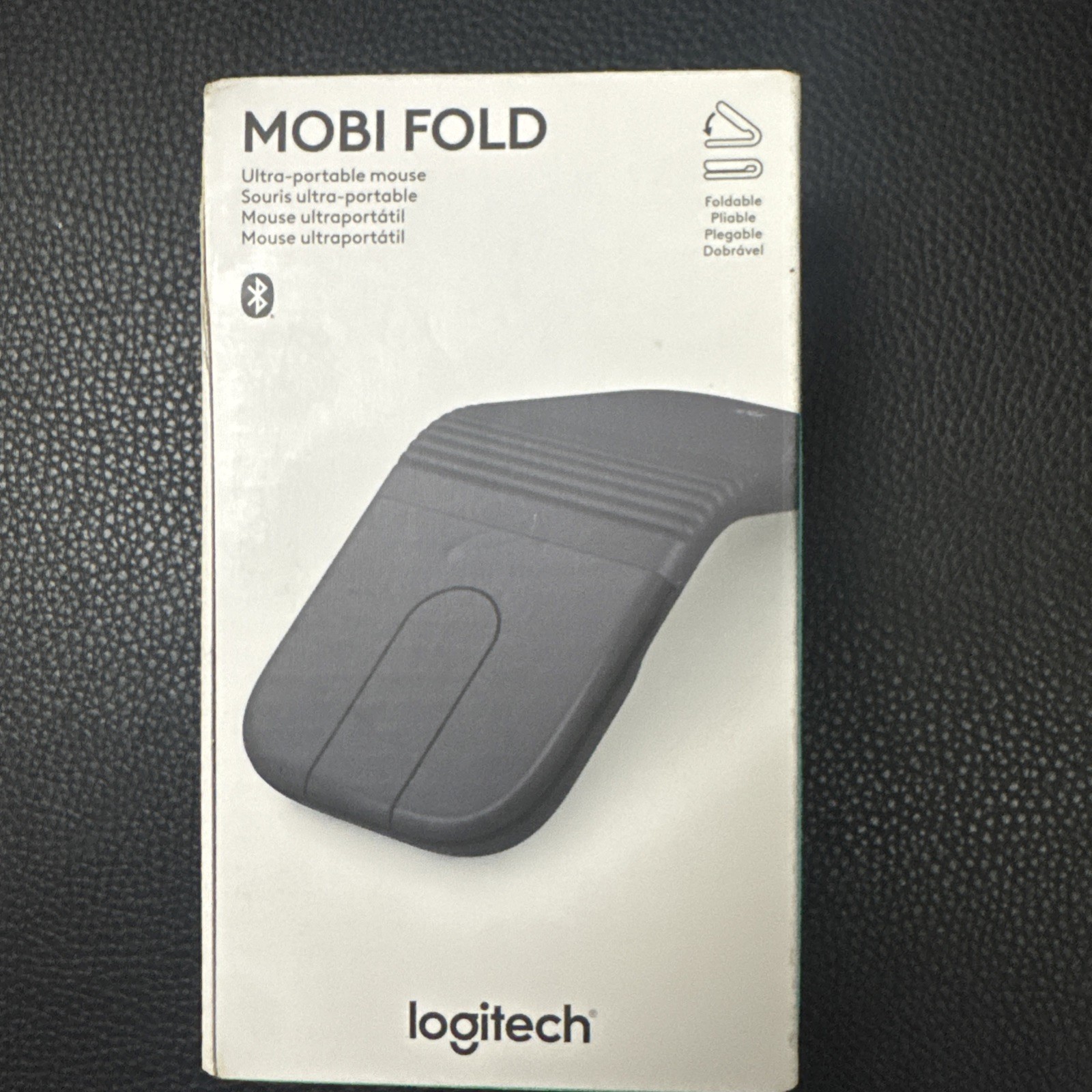 Logitech Mobi Fold  Wireless Bluetooth Mouse Graphite Portable 910-007601
