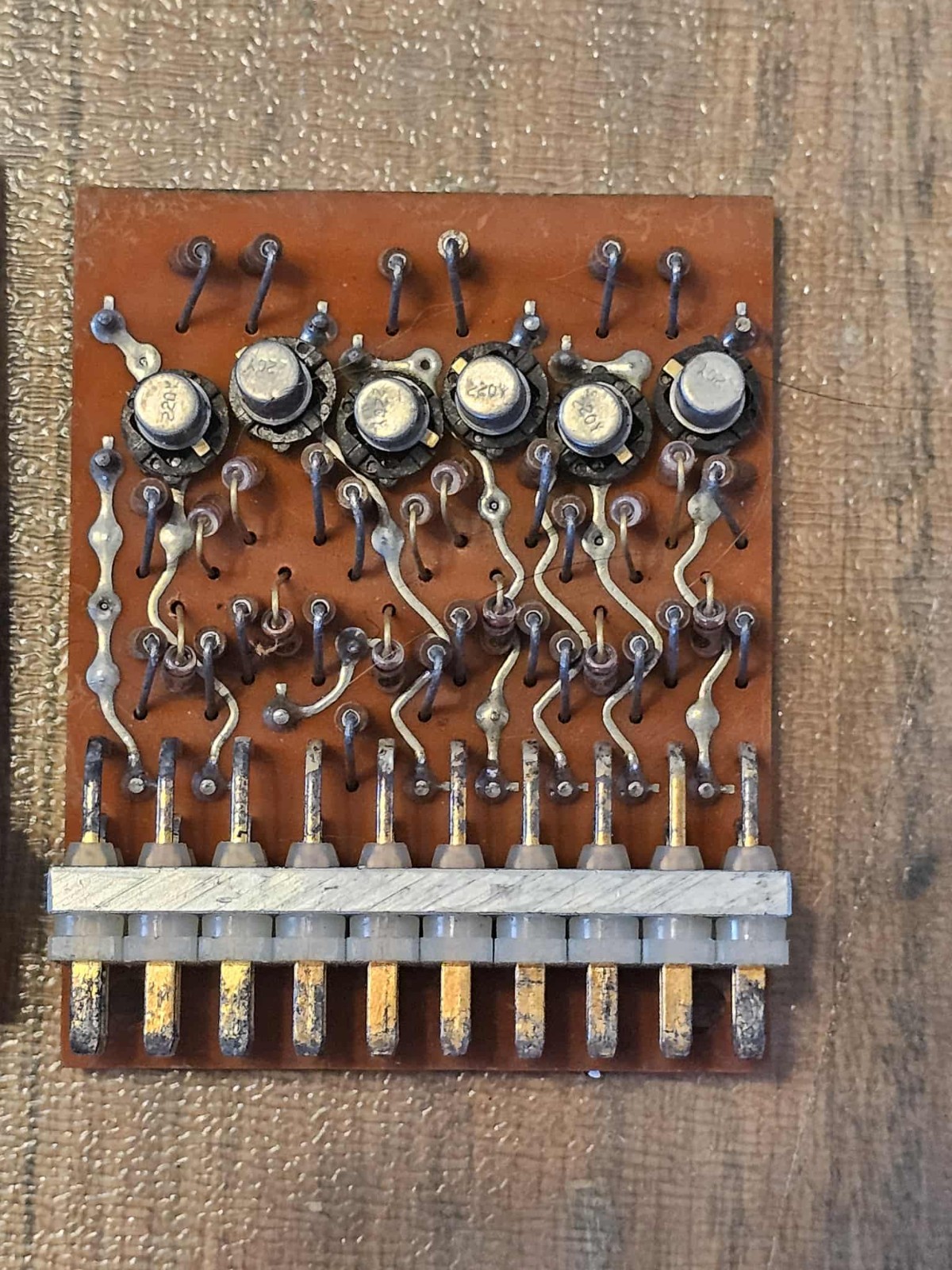 Early 60s Rare General Electric GE 7234825P1 PATT A 2N Transistor Logic Board PC