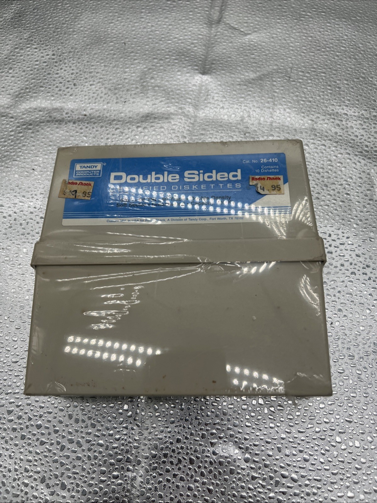 NIP Tandy Double Sided Diskettes (10) 26-410 Sealed In Original Case Vintage