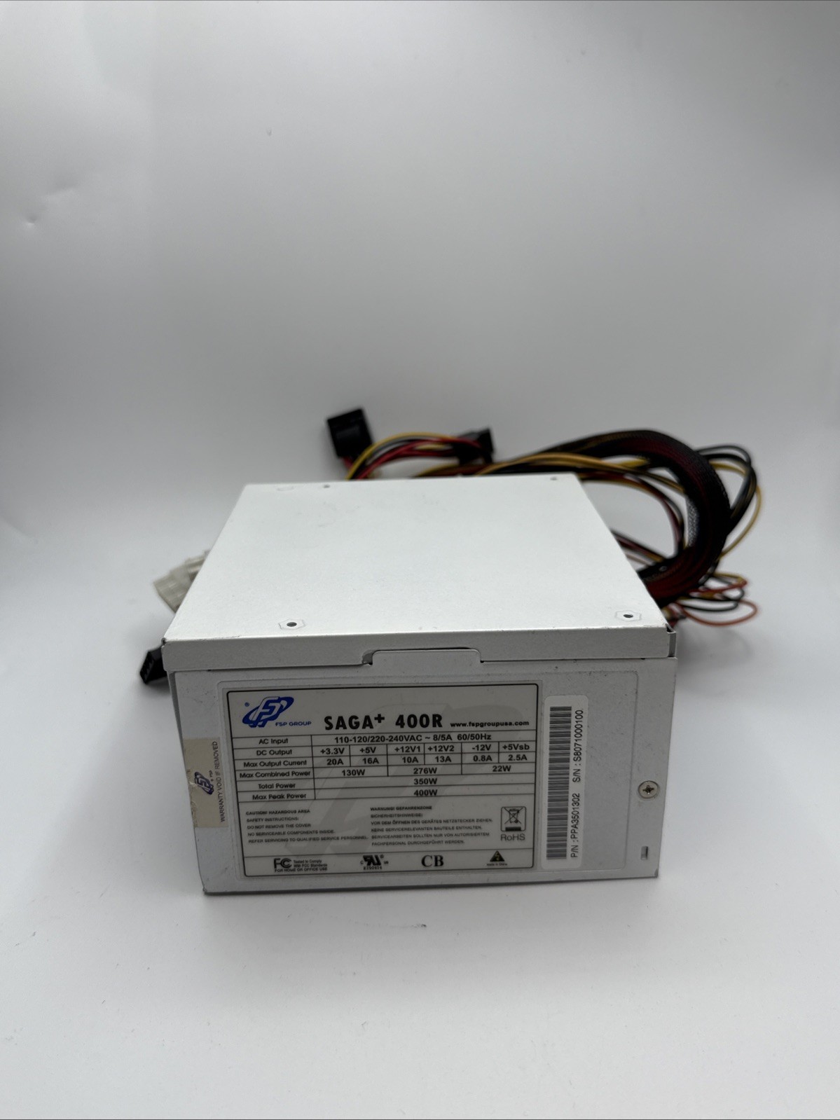 FSP Group SAGA+ 450R 400W Power Supply Unit / PSU PPA4001201 COMPUTER PC DESKTOP