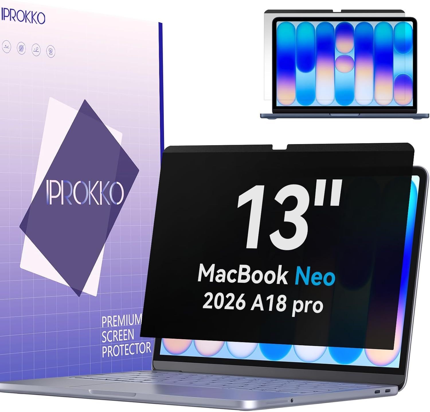 Privacy Screen Magnetically Designed for 2026 MacBook Neo 13-Inch Laptop