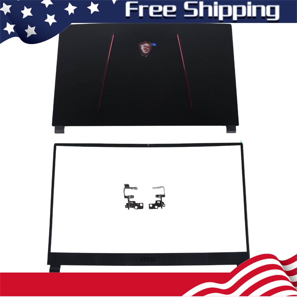 New for MSI GP75 GE75 GL75 Raider 8RE 8RF 10SF MS-17E1 Back Cover+Bezel+Hinges