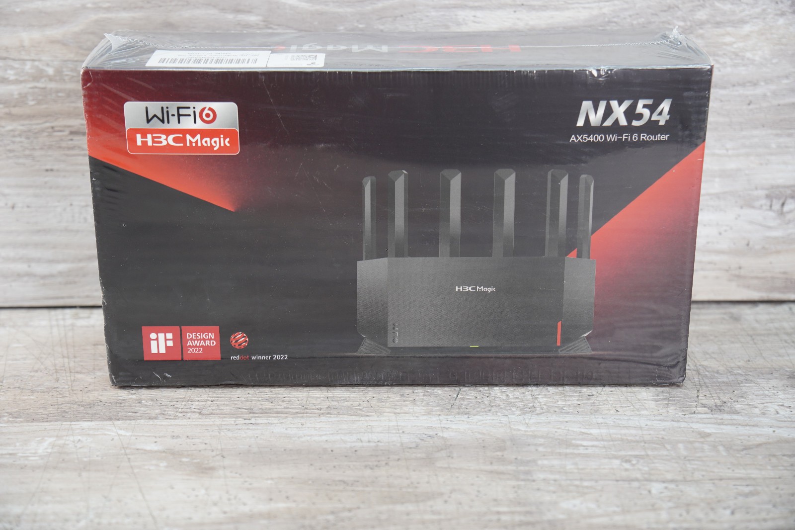 H3C Magic NX54 AX5400 Wi‑Fi 6 Wireless Router Security VPN, 3 LAN Ports, Black